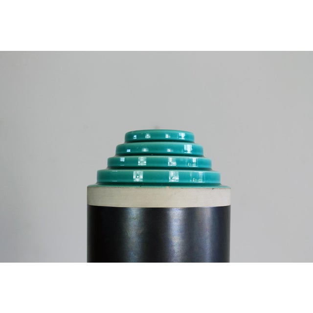 1990s Stepped Series Vase in Enameled Ceramic by Ettore Sottsass, 1990s For Sale - Image 5 of 9