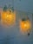 Design mazzega italy 1970s h 37-40cm w 30cm d 17cm an exceptional group of vintage italian wall sconces by mazzega,...