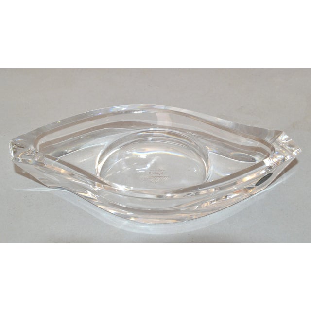 Classic Rosenthal Horizon Lead Crystal Glass Candle Holder Catchall Vide Poche For Sale In Miami - Image 6 of 13