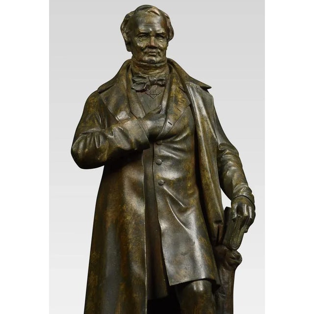 19th Century Chalked Bronzed Figures by Dopmeier, Set of 2 For Sale - Image 6 of 11