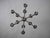 White Metal 12-Arm Chandelier For Sale - Image 3 of 7