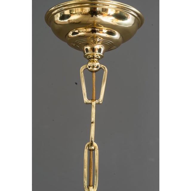 Art Deco Pendant with Glass, Vienna, 1920s For Sale - Image 14 of 18