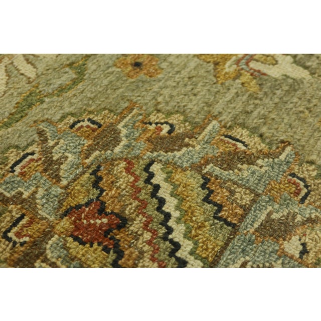 Age: Approx: 20 Years Old Details: High Quality Construction Greenish & Earth Tone Colors 100% Wool Tight Low Weave Grade...