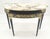 Metal Demilune Marble Top One Drawer French Style Gilt Console on Fluted Legs MINT For Sale - Image 7 of 13