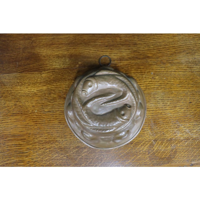 Copper Fish Aspic Mold For Sale - Image 9 of 10