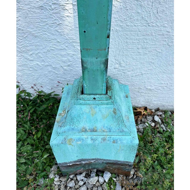 Traditional Antique Heavy Bronze Cross For Sale - Image 3 of 6