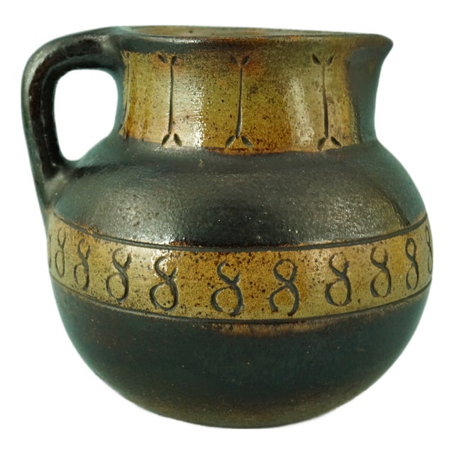 Vintage Jug Vase in Ceramic Majolica by Urbano Fontana, 1970s For Sale