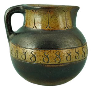 Vintage Jug Vase in Ceramic Majolica by Urbano Fontana, 1970s