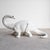 Vintage Italian Bassano Ceramic Dinosaur Sculpture - White Pottery Brontosaurus Figure, 1970s For Sale - Image 4 of 18