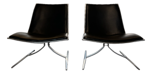 Vintage Kastholm JK 710 Skater Chairs by Kill International, 1960s, Set of 2