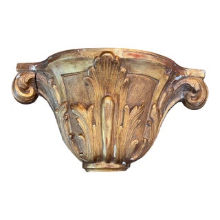 Carved Giltwood Wall Bracket For Sale