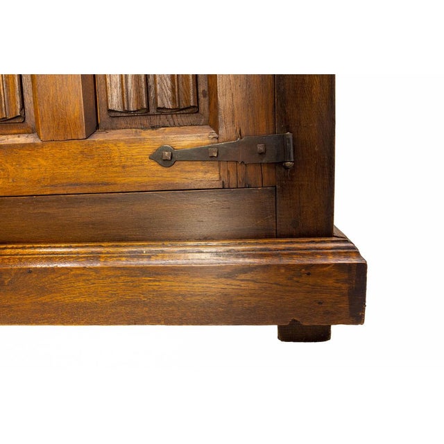 Spanish Credenza in Oak and Wrought Iron, 1960 For Sale - Image 14 of 17