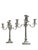 Large Empire Silverplated Brass Five-Arm Candelabras, 1940s, Set of 2 For Sale - Image 13 of 14