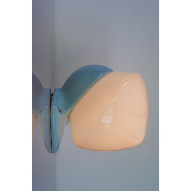 Large Mid-Century Modern Pale Blue Bathroom Sconce from Ifö For Sale - Image 15 of 15