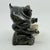 Folk Art Vintage Hand Carved Signed Inuit Serpentine Hooded Figure Sculpture With Bucket For Sale - Image 3 of 10