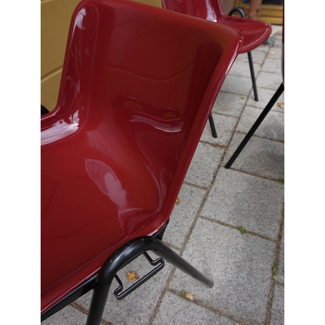 Set of 3 MODUS chairs by Osvaldo Borsani for Tecno/Italy, 1980s The seat shells are made of ABS plastic a material that is...