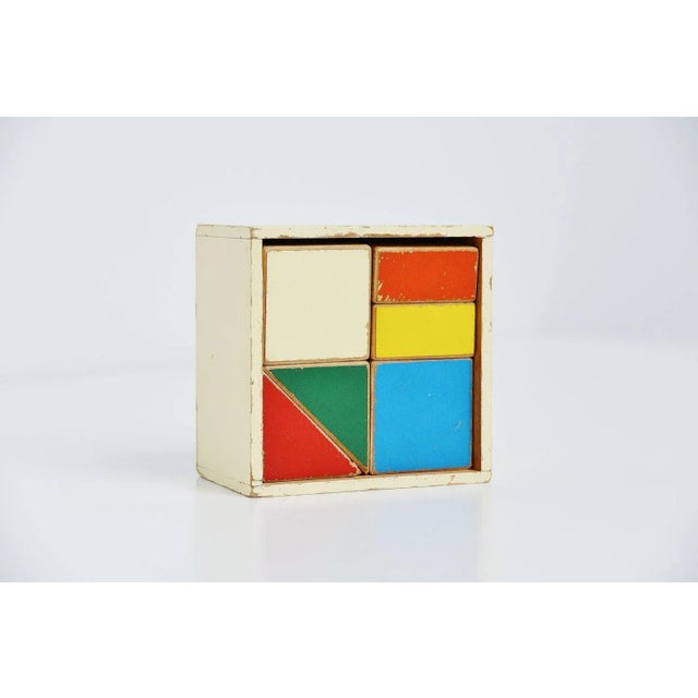 Ado Puzzle Cubes Box by Ko Verzuu, Holland, 1955 For Sale - Image 4 of 7