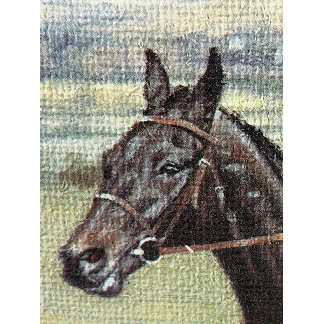 1984 Cheltenham Gold Cup Original Equestrian Oil Painting Signed by Jockeys John Francome and Phil Tuck. For Sale - Image 15 of 18