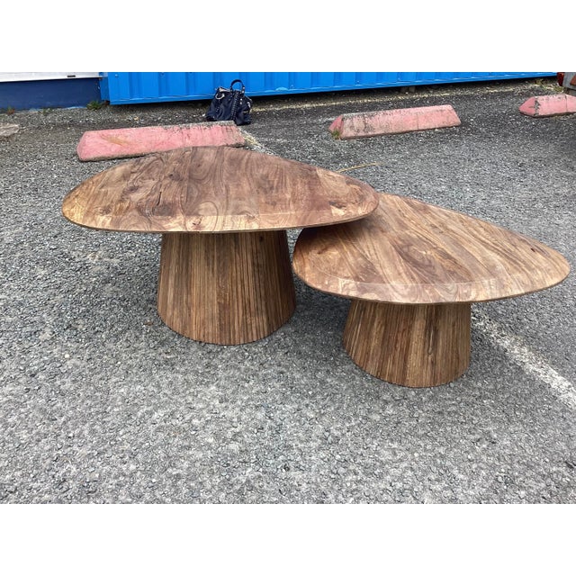 Contemporary Contemporary Mango Wood Coffee Tables For Sale - Image 3 of 11