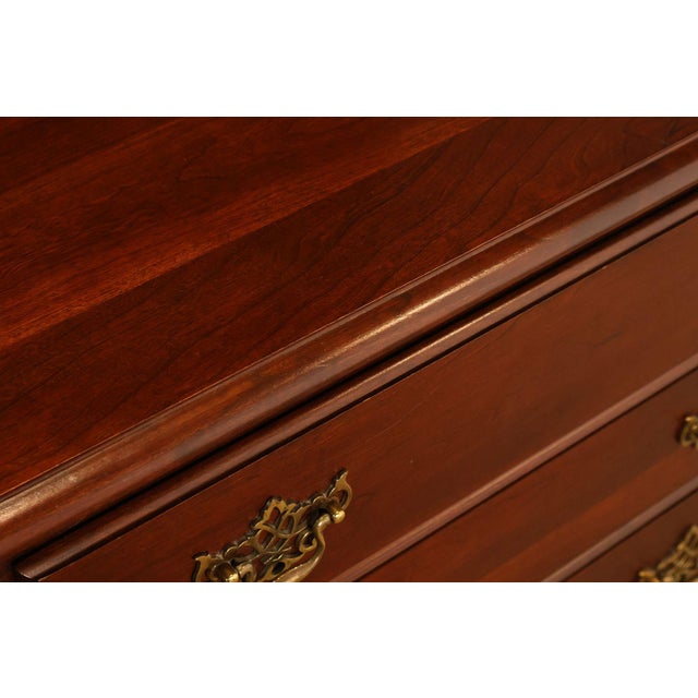 Cochran Mahogany Chippendale Style Cherry Dresser With Mirror For Sale - Image 9 of 18