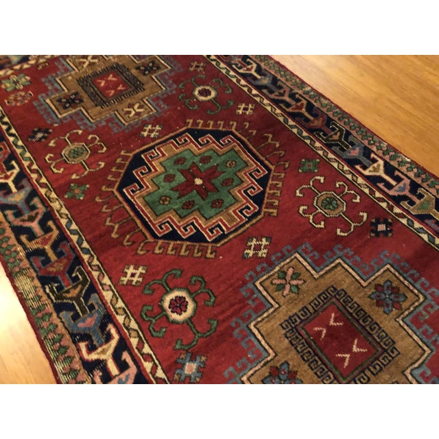 Tribal Vintage Oushak Rug: Tribal Medallion Design | 3'5"x5'10" For Sale - Image 3 of 5