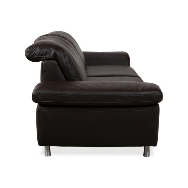 Model 29830 2-Seater Sofa in Dark Brown Leather from Willi Schillig For Sale - Image 14 of 17