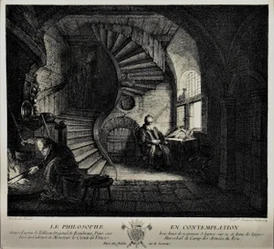 (After) Rembrandt van Rijn, The Philosophe en Contemplation, 1754