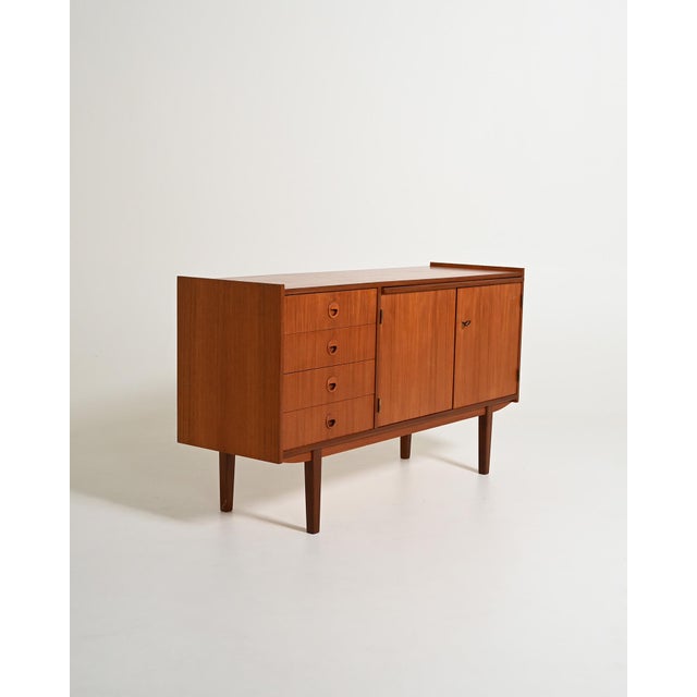 Scandinavian Teak Sideboard with Pull-Out Top, 1960s For Sale - Image 3 of 12
