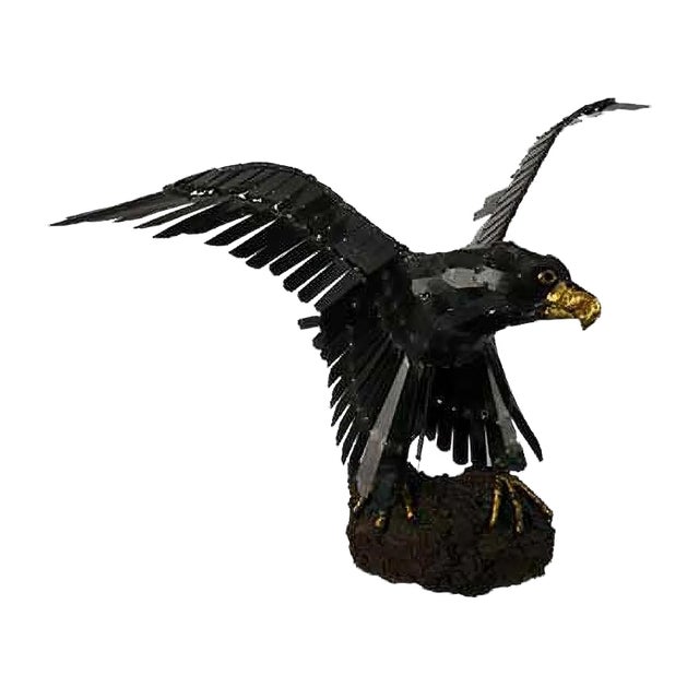 Eagle Sculpture by J. van den Heuvel For Sale