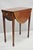 Antique Federal Mahogany Satinwood Inlay Narrow Dropleaf Pembroke Side Table For Sale - Image 17 of 17