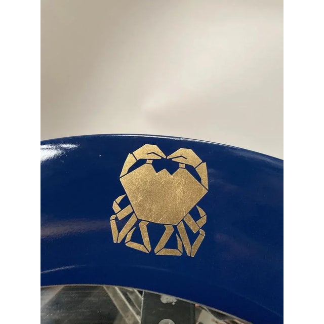 Blue Zodiac Mirror by Piero Fornasetti For Sale - Image 8 of 12