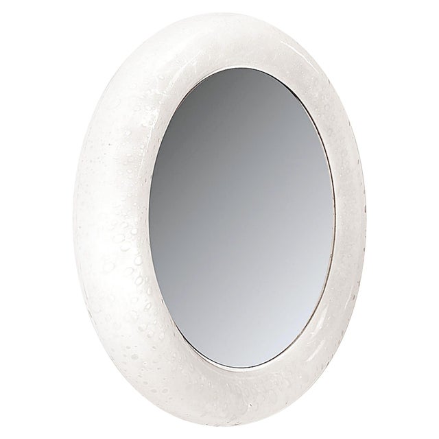 Vintage Illuminated Bubble Glass Mirror from Glashütte Limburg, 1970s For Sale - Image 13 of 13