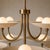 9 Light Brass Chandelier, Mid Century Modern Globe Light, Handmade Antique Brass Ceiling Fixture, Luxury Dining Room Lighting For Sale - Image 4 of 13