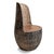 Contemporary Vintage Wash Organic Modern Coconut Palm Chair For Sale - Image 3 of 5