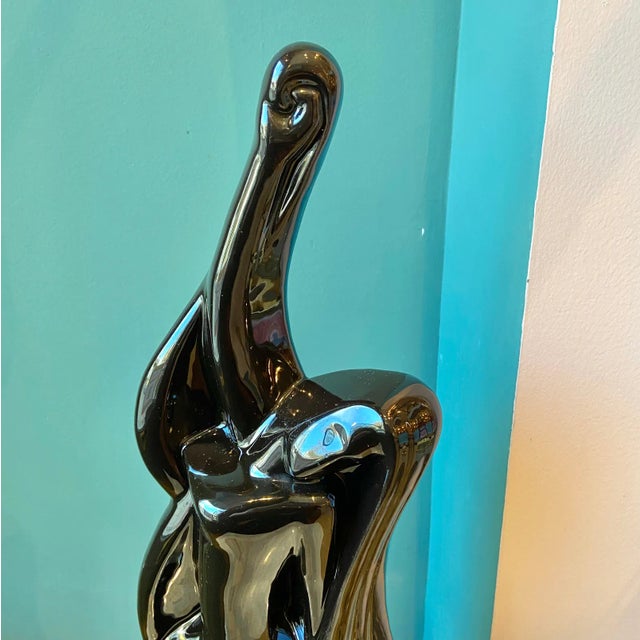 Vintage Haeger Ceramic Woman Sculpture For Sale - Image 9 of 10