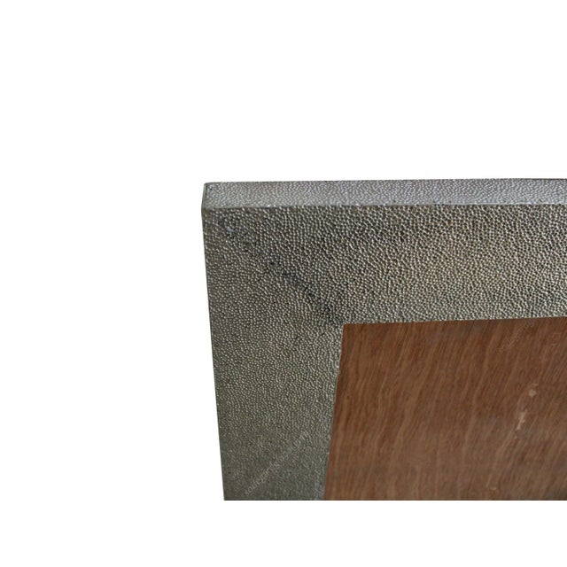 Hammered Metal Mirror Frame Handcrafted in India by Stephanie Odegard