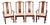 Bernhardt Chinese Style Set of Four Yoke Back Dining Chairs For Sale