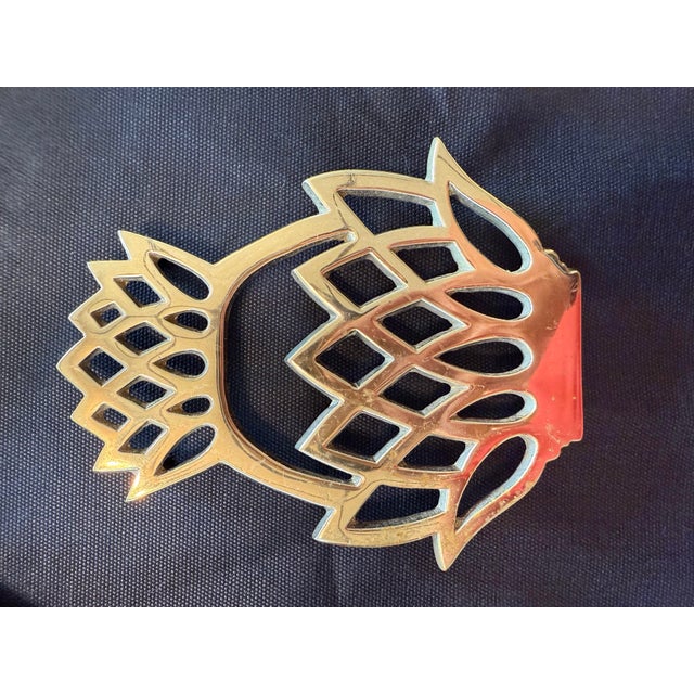 1970s Pineapple Trivet For Sale - Image 4 of 5