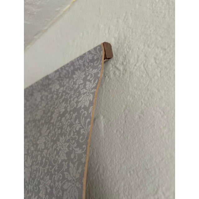 Vintage Chinese Hanging Scroll Painting — Hundred Butterflies & Peonies With Calligraphy, Silk Brocade Mount For Sale - Image 11 of 12