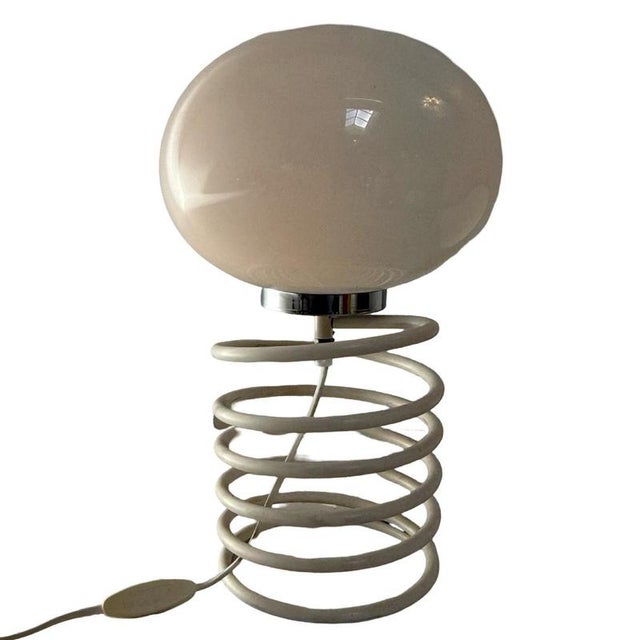 Design lamp designed by Ingo Maurer for Honsel. A prime design piece from the late space age /70’s. The opaline glass is...