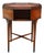 Royal Furniture Robert W. Irwin Flame Mahogany Banded Octogonal Book Stand C1920 For Sale