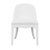 Contemporary Matthew Izzo Home Sadie White Textured Linen Dining Chair With White Performance Linen Seat For Sale - Image 3 of 7