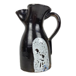 Large Brutalist Toledo Ceramic Carafe, , 1950s For Sale