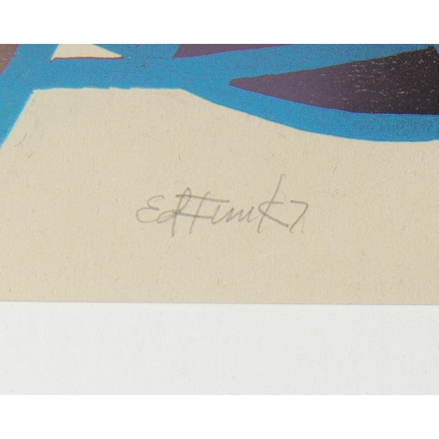 Late 20th Century “My Sweet Baby Doll” Abstract Monoprint by Ed Funk For Sale - Image 5 of 9