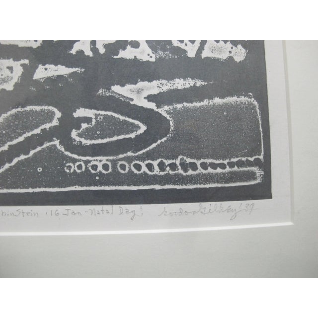 Abstract Gordon Gilkey Pacific Nw Signed Artist Proof Etching Print Awaiting Spring For Sale - Image 3 of 7