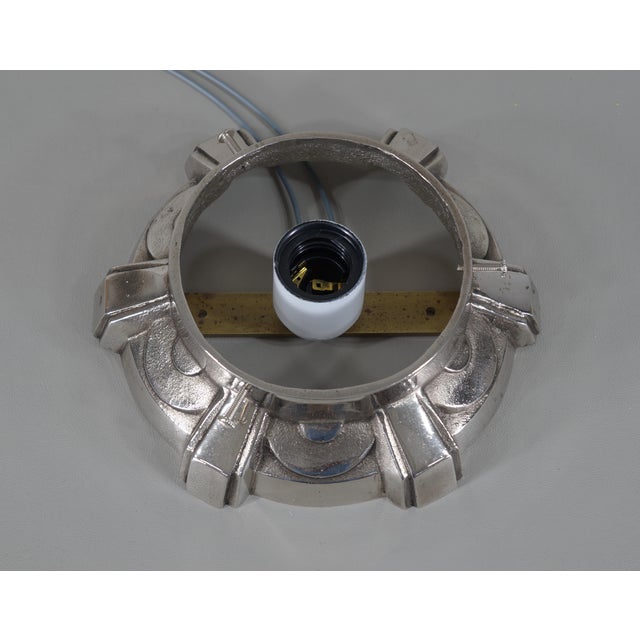 1930s French Art Deco Flush Mount by Muller Freres France - 2 Available For Sale - Image 9 of 12