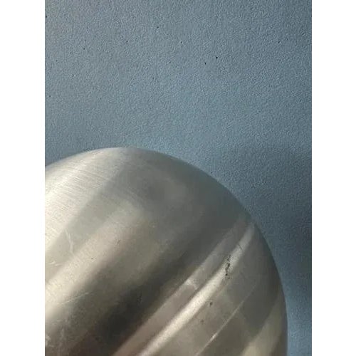 Mid-Century Silver Swing Arm Eyeball Floor Lamp For Sale - Image 10 of 11