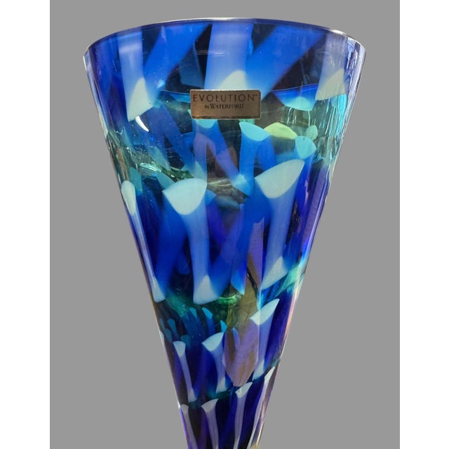 Modern Late 20th Century Waterford Evolution Art Glass Vase For Sale - Image 3 of 8