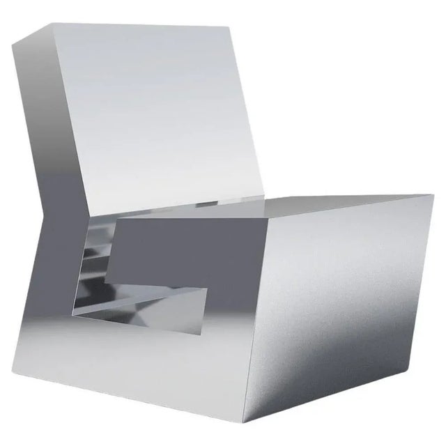 Liquid Steel Labirint Lounge Chair by Andrea Giomi For Sale - Image 6 of 6