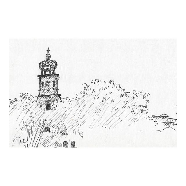 1978 Hayward Cirker Caribbean Church Landscape For Sale